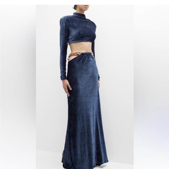 Bronx and Banco Cleopatra Two Piece Velvet Set Small NWT - Picture 1 of 1